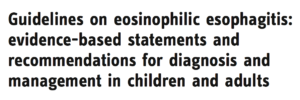 Guidelines on eosinophilic esophagitis