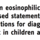 Guidelines on eosinophilic esophagitis
